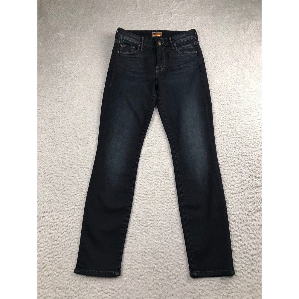 Mother The Looker Crop Jeans Women 25 (26x26) Coffee Tea or Me Dark Wash Skinny